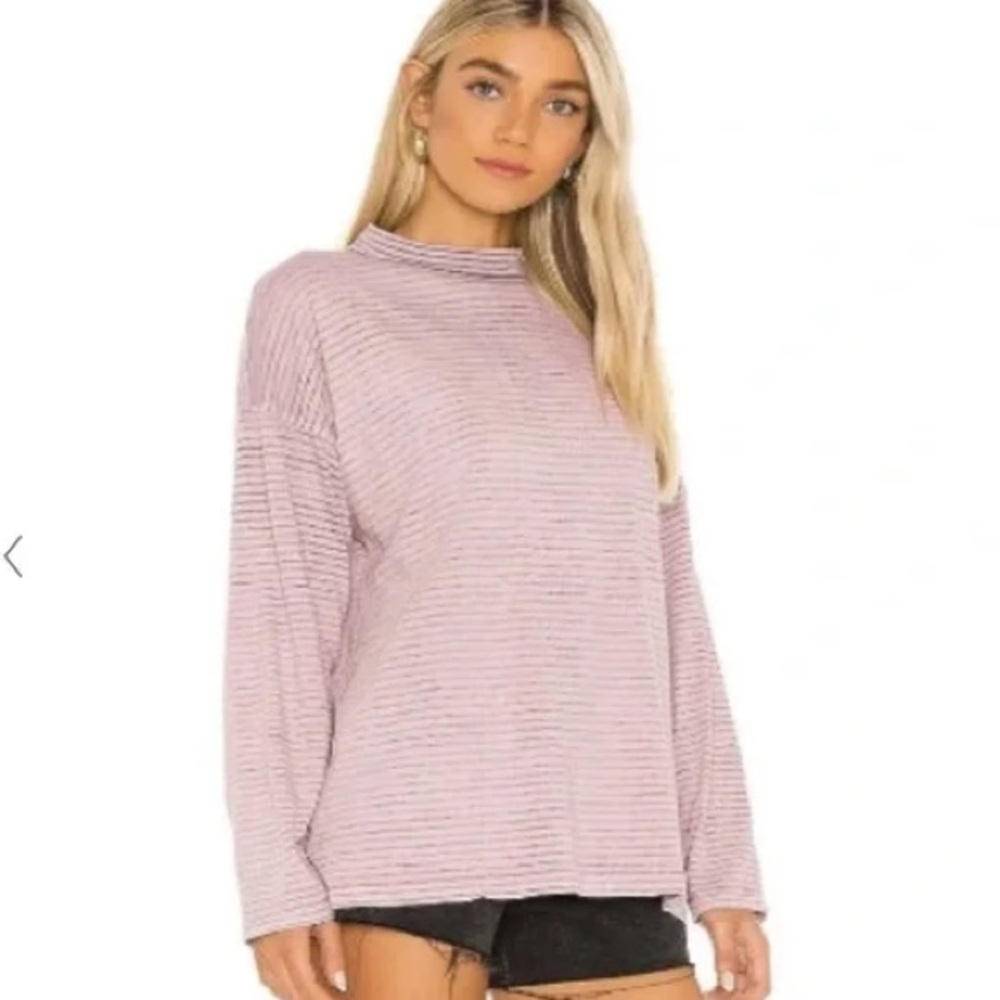 Free People‎ We The Free “Be Free” Stripe Tunic Top 💕🖤